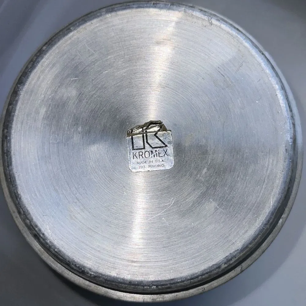 Vintage‎ mid century Kromex silver canister set